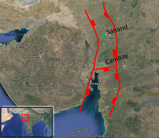 Cambay Basin Map