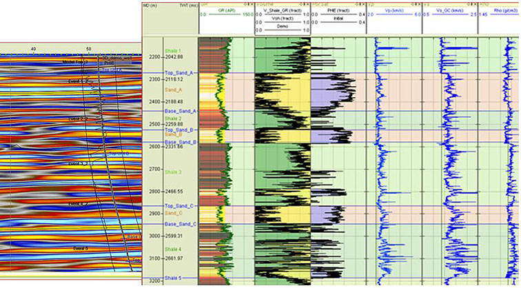 Seismic and Well View